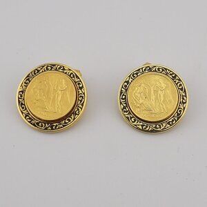 Vintage Nettie Rosenstein Amicis Italy Cuff Links